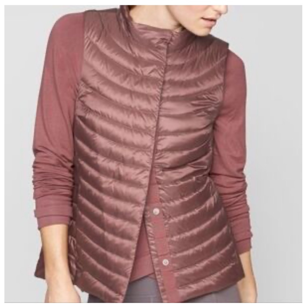Athleta Vest - Downkind Vest Crushed Berry